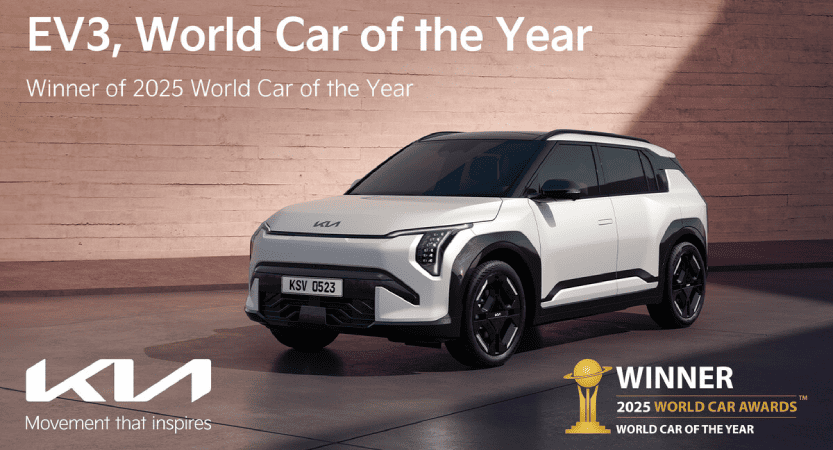 You are currently viewing El Kia EV3 gana el premio al Auto Mundial del Año 2025